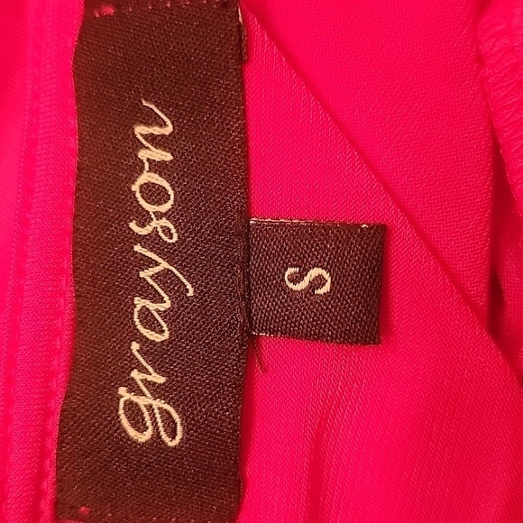 Grayson Size S Hot Pink Sleeveless Top, Excellent Condition! - Picture 4 of 5